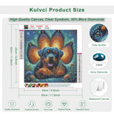 Kulvci Dog Diamond Painting Kits for Adults, Diamond Art Kits for Beginners, 5D DIY Full Drill Gem Craft for Home Decor Gift 12x12inch Kulvci