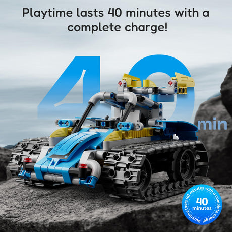 Mibido Robot Building Kit with Remote Control STEM Gifts for Kids Boys Ages 8-14, Technic Coding Robotic Toys for Teen‘s Birthday, Build 5in1 Models with 488 Pieces Mibido