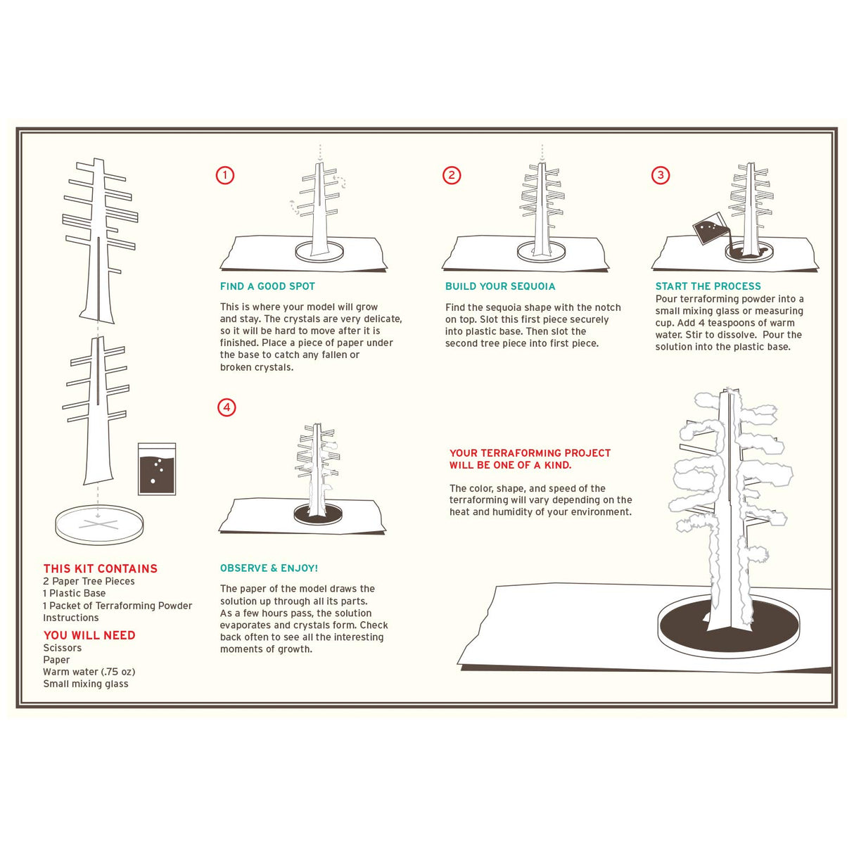 Crystal Growing Giant Sequoia | Copernicus Toys Official Terraformer kit | Grows in Hours | Facts and Instructions Copernicus Toys