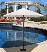 TropiShade 9 ft Bronze Aluminum Patio Umbrella with Antique White Polyester Cover (Base not included) Tropishade