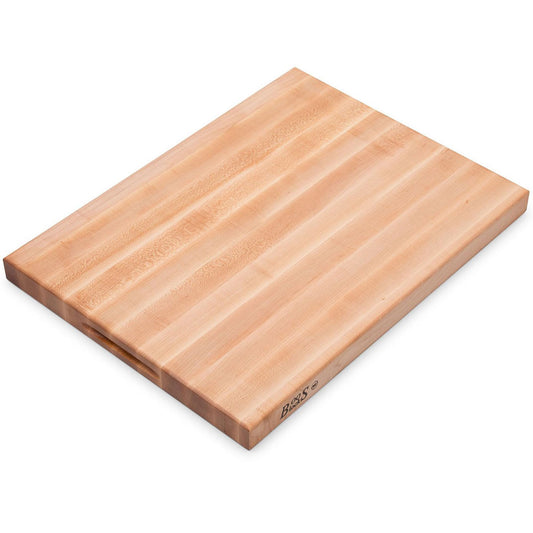 John Boos Boos Block Platinum Series Large Reversible Wood Cutting Board, 1.75-Inch Thickness, 24" x 18" x 1 3/4", Maple