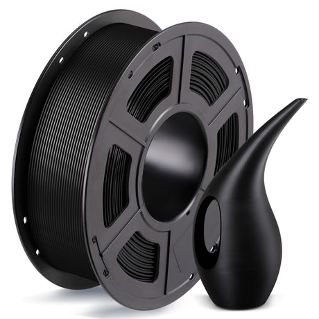 ANYCUBIC PETG Filament 1.75mm, 3D Printer Filament, Dimensional Accuracy +/- 0.02mm, Exceptional Toughness and Long-Lasting Print with Most FDM 3D Printers, 1KG Spool, Black ANYCUBIC