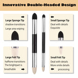 Haojiaho Blending Stump, 9pcs Blending Stumps, Blending Sponge Pens and Sandpaper Pencil Sharpener, Washable & Reusable, Tortillions Paper Art Blenders for Student Artist Charcoal Sketch Drawing Haojiaho