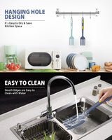 Silicone Flexible Fork, 11.6 Inch Heat Resistant Cooking Fork, Large Non Stick Fork for Mix Ingredients, Mash Food, Whisk Eggs (GT) DaiRen Kitchen