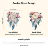 Hanging Diamond Art Kits for Adults Beginners, Dreamcatcher Diamond Painting Pendant Kit, DIY Acrylic 5D Special Shaped Crystal Diamond Gem Art Painting Hanging Ornament for Home Wall Decor and Gift Genius maker