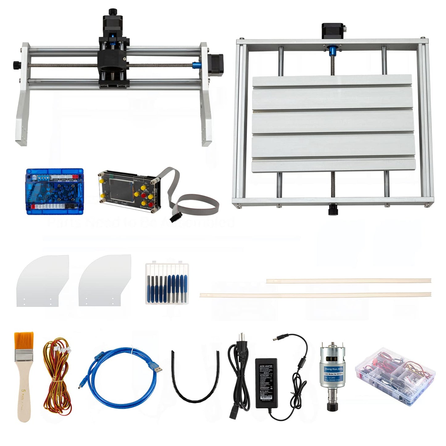 3018 Pro CNC Router Machine Engraving Machines All-aluminum Frame PCB PVC Wood Carving XYZ Working Area 300 x 180 x 45mm with Z Probe, Limit Switches, Offline controller, GRBL control, Emerge - WoodArtSupply