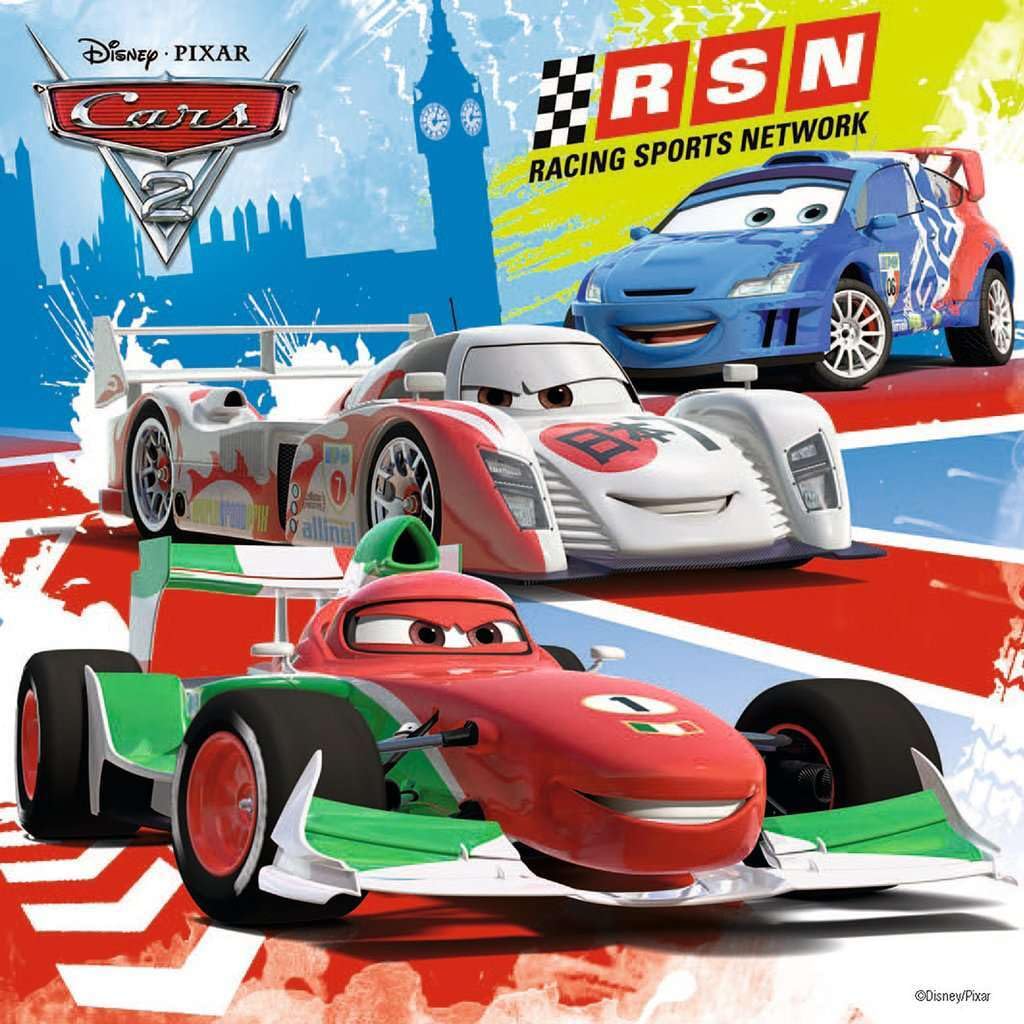 Ravensburger Disney Cars: Worldwide Racing Fun - 3 x 49-Piece Jigsaw Puzzle | Unique Pieces | Anti-Glare Surface | for Kids