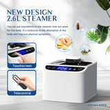 TATDOL Portable Home Steam Sauna Box, Full Size Personal Thicken 600D Sauna Tent Kit for Spa, Indoor Sauna Relaxation with 2.6L & 1000 Watt Steam Generator, Remote Control, Chair, Mat, Foot Rest TATDOL