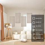 6 PCS Acoustic Panels, Large Soundproof Wall Panels, Professional Fiberglass Sound Absorbing Panels, 23.6x11.8 Inches Sound Proof Foam Panels for Walls, Studio Home Offices Lakexus