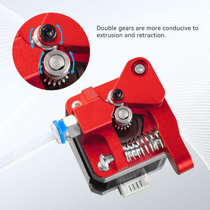 Redrex Dual Gear Ender 3 Extruder with Nema 17 Stepper Motor Upgrade Kit for Ender 3 V2, Ender 3 Pro, Ender 3 Neo Series, Ender 5 Series, CR6 SE, CR10, Voxelab Aquila 3D Printer TPU Supported - WoodArtSupply