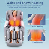 MYNTA 2025 4D Massage Chair for Full Body, Zero Gravity Recliner with 4D+2D Dual Mechanism, Waist & Shawl Heating with Extended SL-Track, Foot & Calf Massager, Music Sync with Hi-Fi Bluetooth Speaker MYNTA