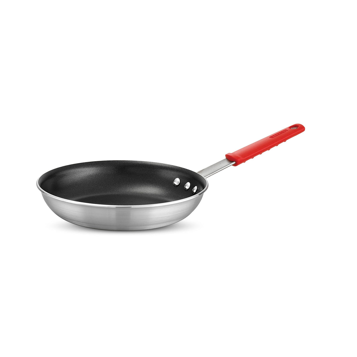 Tramontina Professional 10-Inch Non Stick Frying Pan, Heavy-Gauge Aluminum Skillet with Reinforced Nonstick Coating, Red Handle, Dishwasher and Oven Safe Tramontina