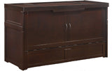 NIGHT & DAY Cube Pre-Assembled Cabinet Murphy Bed (Dark Chocolate) Night & Day Furniture
