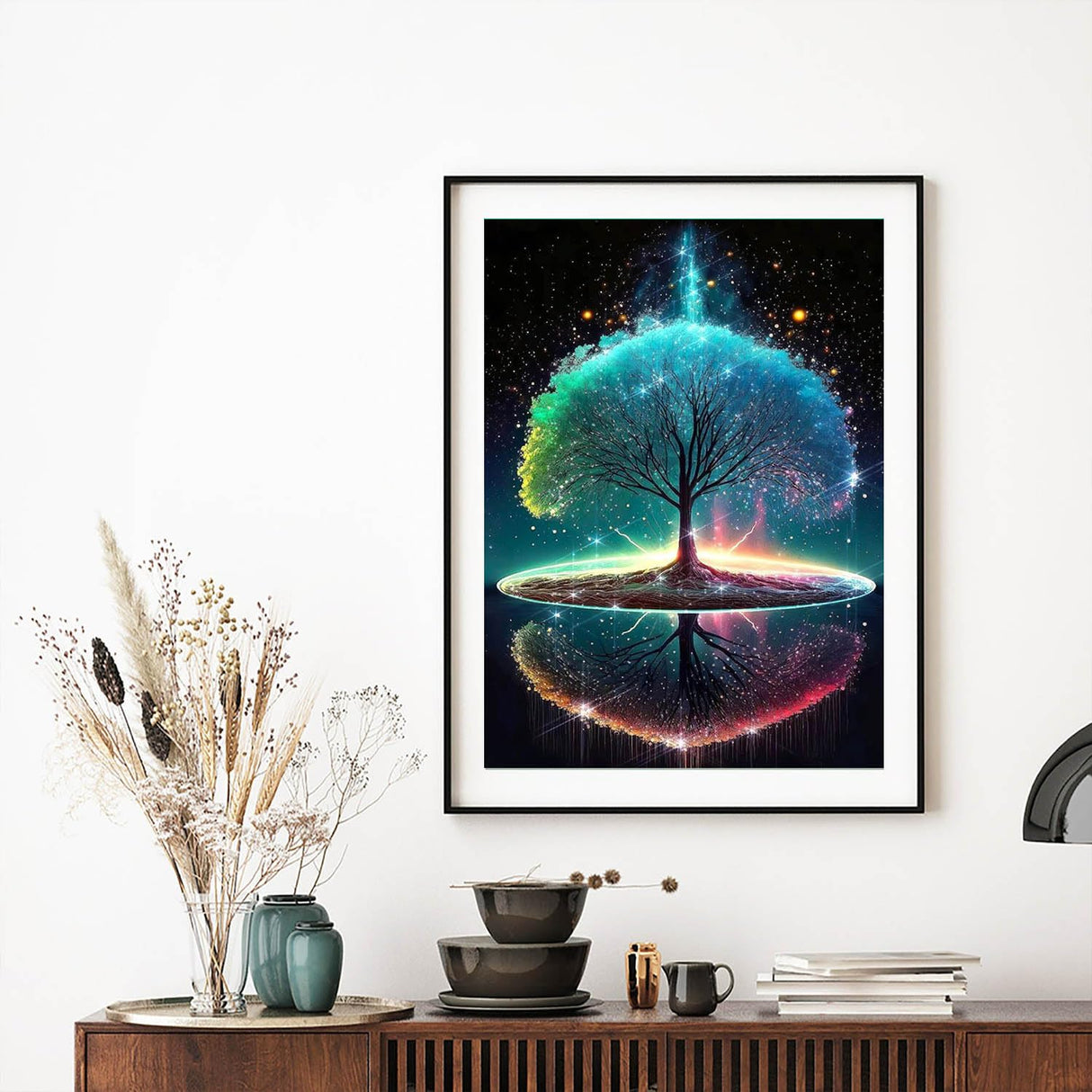 Diamond Art Painting Kits for Adults - Tree of Life Full Drill Diamond Dots Paintings for Beginners, Round 5D Paint with Diamonds Pictures Gem Art Painting Kits DIY Adult Crafts Kits 12x16inch FOXKISS