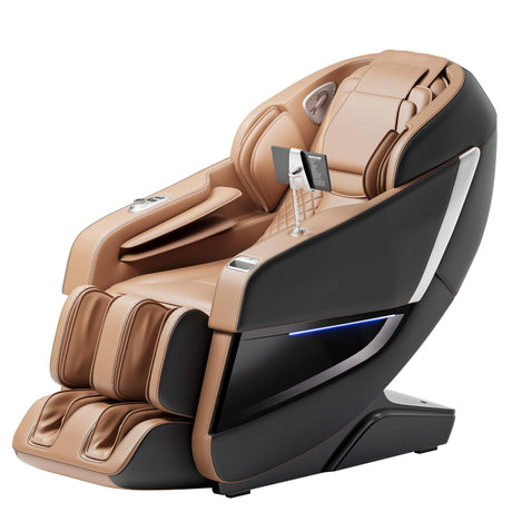 Shahoo Zero Gravity Full Body Massage Chair with SL-Track, AI Voice Control & Heating – Auto Body Scan, Air Compression Foot Massage, 8 Auto Programs Shahoo