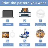 20 Pcs Sublimation Wind Spinner Blanks 8 Inch Bulk Aluminum Metal USA Warehouse Sublimation Blanks Product Outdoor Garden Decoration for Heat Press Transfer Sublimation Blank Wind Spinners DIY Gift LaiHiulaan