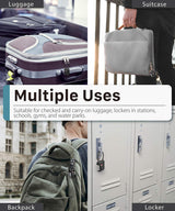 Fosmon TSA Approved Cable Locks for Luggage, Suitcase, Gun Case Lock with Push Release Button, 3 Digit Long Shackle Combination Wire Lock for Backpack Fosmon