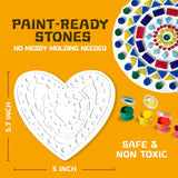 EggSun 8Pcs Stepping Stones Painting Craft Kit for Kids 4 8 6, DIY Garden Stones Outdoor Paint Your Own Ceramic Unicorn Arts and Crafts for Boys Girls Ages 4 7 9 10 12 Birthday Gifts EggSun