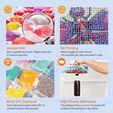 Acudotr Dragonfly Diamond Painting Kits for Adults, 5D DIY Diamond Art Kits for Beginners, Full Drill Diamond Painting Kits for Home Wall Decor, 12x12 Inch Acudotr