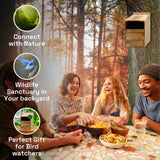 WildYard Owl House with Real Wood - Easy to Hang - Prebuilt Nesting Box for Kestrels - Cedar Shavings & Screws Included WildYard