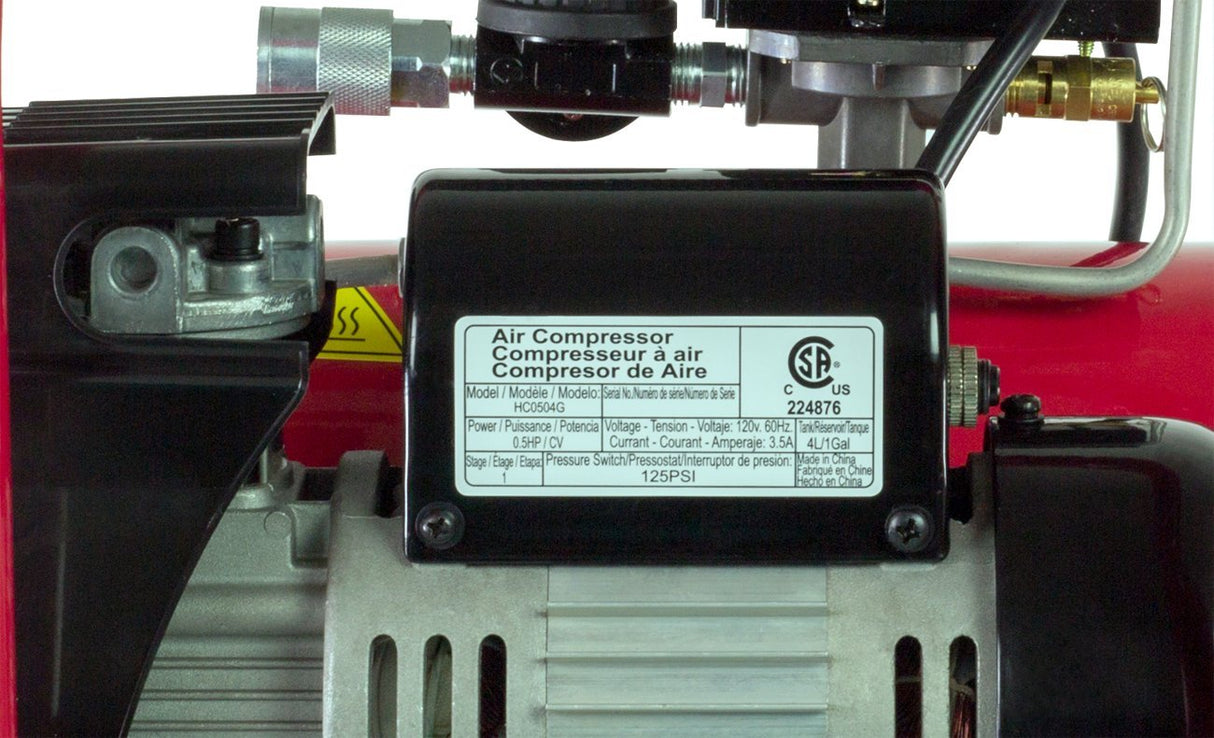 3PLUS HCB050401 18-Gauge Brad Nailer and Quiet Air Compressor Combo kit 3PLUS