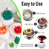 Succulent Wax Molds for Candle Making 10 Pack 3D Cacti Silicone Candle Mold Handmade Cactus Flower Plant Decorate Cement Resin Casting Soap Ornament Craft Mold Chocolate Cake Fondant Moulds Home Decor Dacies