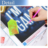 JFYHAB Diamond Art Painting Kits for Adults, Shhh Full Drill Diamond Dots Paintings for Beginners, Round 5D Paint with Diamonds Pictures Gem Art Painting Kits DIY Crafts Kits 12x16inch JFYHAB