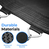 SereneLife 10FT Trampoline Outdoor – Heavy-Duty Backyard Trampoline for Kids and Adults with Wide Jumping Surface, Stable L-Shaped Legs, Safety Net, ASTM Approved, Supports 264 lbs., 120 x 120 IN SereneLife