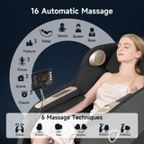 Real Relax 4D SL Track Massage Chair Full Body and Recliner with Zero Gravity, Bluetooth Speaker, Thai Stretch, Heating, Foot Massage and Shortcut Button, PS5100 Black Real Relax