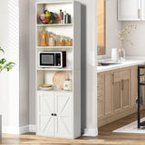 oneinmil 6 Tier Bookshelves and Bookcase with Doors Industrial Set of 2 Double Wide Floor Standing Book Shelf 71" Tall Display Shelves Bookshelf with Storage Cabinets for Living Room White oneinmil