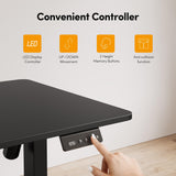 Cubiker 63" L Shaped Standing Desk, Adjustable Corner Standing Desk L Shape with Splice Board, Black Cubiker