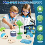 sdaymol Crystal Growing Kit for Kids - 2 Colors Hedgehog to Grow Fast in (24H),Science Experiments Learning & Educational Toys,Science Kits for Kids Age 8-12 STEM Project Gifts for Boys & Girls 6+ sdaymol