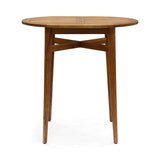 Great Deal Furniture Noble House Stamford Outdoor Acacia Wood Bar Table in Teak Great Deal Furniture