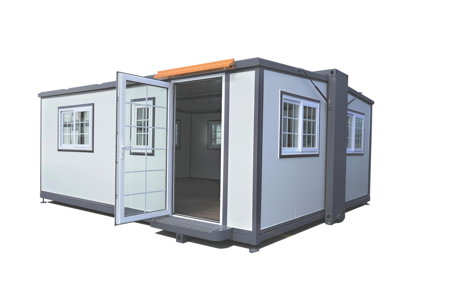 Zolyndo Portable Prefabricated tiny home 15x20ft, Mobile Expandable Plastic Prefab House for Hotel, Booth, Office, Guard House, Shop, Villa, Warehouse, Workshop - WoodArtSupply