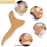2 Pcs Wooden Gua Sha Tools Lymphatic Drainage Tool, Machomby Wood Therapy Massage Tools Manual Gua Sha Tools Anti Cellulite Massage Tool for Gua Sha Massage, Maderotherapy, Body Sculpting Machomby