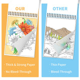 Kalysky Easy and Cozy Adult Coloring Book Set, 3 Stress Relief Coloring Books for Adults Relaxation, Flower Inspirational Quotes Coloring Books Kalysky