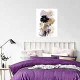 Diamond Painting, Black and White Flowers in a Modern Abstract Art Full Round Diamond Art Kits for Adults, Paint by Numbers for Beginners, Full Round Diamond Art Kits for Room Decor 12x16 inch HMDIIMGE