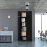 YEEZER Steel Storage Cabinet, 87" Tall Large Locking Metal Storage Cabinet with 4 Adjustable Shelves, 2 Doors and Lock for Home, Office, Gym and Garage (Black) YEEZER