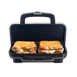 Proctor Silex Deluxe Hot Sandwich Maker with Easy-Clean Durable Nonstick Ceramic Plates, Fits up to 2 Grilled Cheese, Ruebens, Tortas or Subs, Stainless Steel (25415PS) Proctor Silex