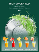 Juicer Machine, HOUSNAT Centrifugal Juicer,Extractor Max Power 800W Juice, 65MM Chute for Whole Fruit and Vegetables, Juice Extractor with 3 Speeds Quick Juicing, Easy to Clean, BPA Free,Silver HOUSNAT