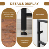 Zhitians Triple 4 Tier Bookshelf, Tall Book Shelf with 11 Open Display Shelves, Adjustable Industrial Bookcase in Living Room, Bedroom, Wide Metal Bookshelf Book Case for Home & Office, Rustic Brown Zhitians