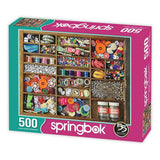 Springbok's 500 Piece Jigsaw Puzzle The Sewing Box, Multi Springbok