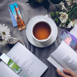 50 Pcs Sublimation Bookmarks Double Sided, 6" x 1.5" Sublimation Bookmark Blank Bulk Plastic Sublimation Blanks DIY Bookmarks with Hole and Colorful Tassels for Crafts Gift (Ultra Thin Plastic) ToBeAce