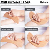 enttgo Body Gua Sha Tool Wooden Lymphatic Drainage Tool,Guasha Massage Tools for Anti Cellulite and Relieve Muscle Fatigue,Wood Therapy Massage Tools for Neck Back Face Leg Facial (A-Wood1) enttgo