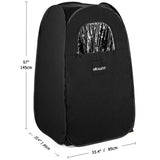 WillowyBe Portable Steam Sauna, Personal Home Spa Room With Bluetooth, Steamer, Sweat Tent, Foldable Sauna Chair, Personal Sauna For Home (Black) WILLOWYBE