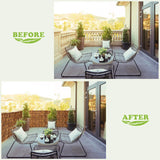 2 Pack Natural Bamboo Reed Fence,4FT X 16.4FT Bamboo Fencing Privacy Reed Screening for Outdoor,Gallery,Restaurant,Hotel,Patio FENRUNXU