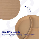 JUSTMAKER PLA Wood 3D Printer Filament, Upgrade Cardboard Spool, Print with Most 3D Printers, Dimensional Accuracy +/-0.03mm, 1.75mm, 1kg, Brown JUSTMAKER