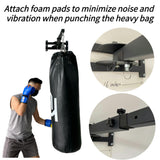shikoyi Wall Mount Heavy Punching Bag Hanger Space-Saving Design Minimize Noise and Vibration Heavy Duty Construction for Boxing, Muay Thai and MMA Training shikoyi