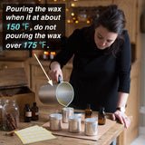 Aubeco 720PCS Candle Wicks for Candle Making, Candle Wick Stickers, Heat Resistance Double-Sided Stickers with The Little ‘‘Tail’’, Stickers for Candle Making Aubeco