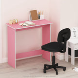 FURINNO Simplistic Study Table, Pink, 15.5 in x 31.5 in x 29.75 in (D x W x H) Furinno